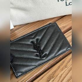 Карточный чехол YSL SAINT LAURENT из кожи с узором виде шариков К