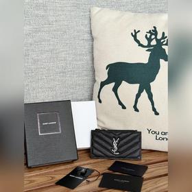 Картодержатель YSL SAINT LAURENT из кожи с узором виде шариков Ка