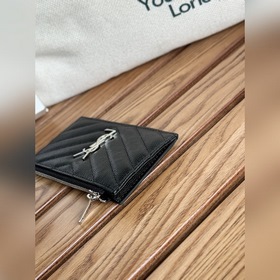 Картодержатель YSL SAINT LAURENT из кожи с узором виде шариков Ка
