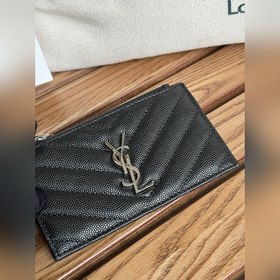 Картодержатель YSL SAINT LAURENT из кожи с узором виде шариков Ка