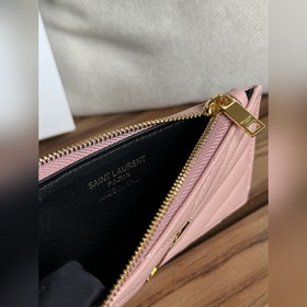 Картодержатель YSL SAINT LAURENT из кожи с узором виде шариков Ка
