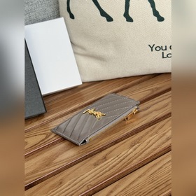 Картодержатель YSL SAINT LAURENT из кожи с узором виде шариков Ка