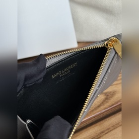 Картодержатель YSL SAINT LAURENT из кожи с узором виде шариков Ка