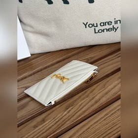 Картодержатель YSL SAINT LAURENT из кожи с узором виде шариков Ка