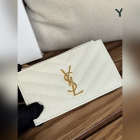 Картодержатель YSL SAINT LAURENT из кожи с узором виде шариков Ка