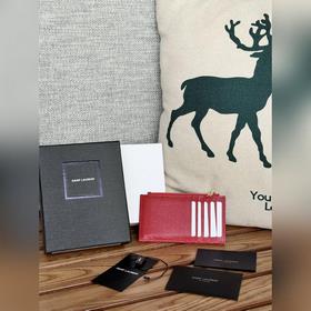 Картодержатель YSL SAINT LAURENT из кожи с узором виде шариков Ка