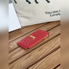 Картодержатель YSL SAINT LAURENT из кожи с узором виде шариков Ка