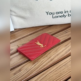Картодержатель YSL SAINT LAURENT из кожи с узором виде шариков Ка