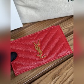 Картодержатель YSL SAINT LAURENT из кожи с узором виде шариков Ка