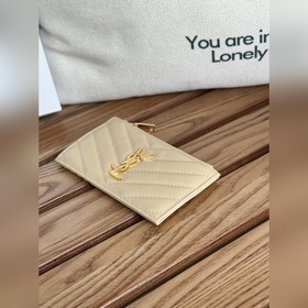 Карточный чехол YSL SAINT LAURENT из кожи с узором виде шариков К