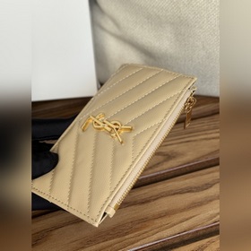 Карточный чехол YSL SAINT LAURENT из кожи с узором виде шариков К