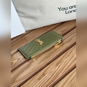 Карточный чехол YSL SAINT LAURENT из кожи с узором виде шариков К