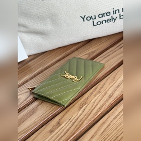 Карточный чехол YSL SAINT LAURENT из кожи с узором виде шариков К