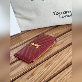 Картодержатель YSL SAINT LAURENT из кожи с узором виде шариков Ка