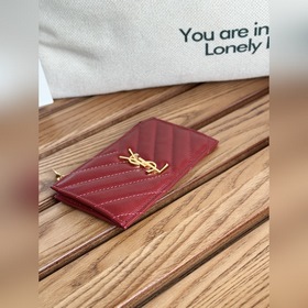 Картодержатель YSL SAINT LAURENT из кожи с узором виде шариков Ка