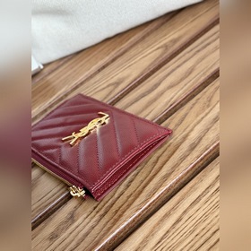 Картодержатель YSL SAINT LAURENT из кожи с узором виде шариков Ка