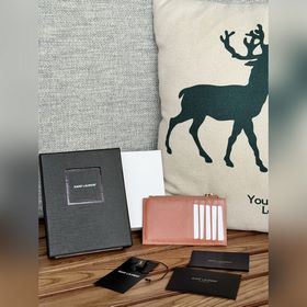 Карточный чехол YSL SAINT LAURENT из кожи с узором виде шариков К