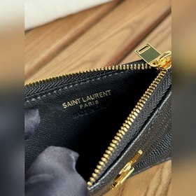 Карточный чехол YSL SAINT LAURENT из кожи с узором виде шариков К