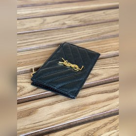 Карточный чехол YSL SAINT LAURENT из кожи с узором виде шариков К