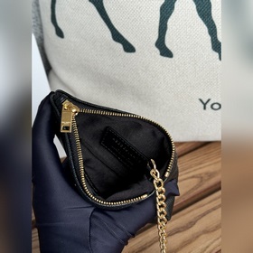 SAINT LAURENT Мини-кошелек из кожи с узором виде шариков Очень кр