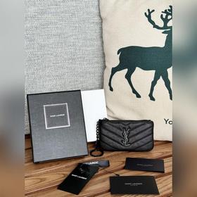 SAINT LAURENT Мини-кошелек из кожи с узором виде шариков Очень кр