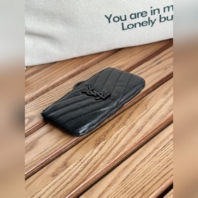 SAINT LAURENT Мини-кошелек из кожи с узором виде шариков Очень кр
