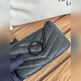 SAINT LAURENT Мини-кошелек из кожи с узором виде шариков Очень кр