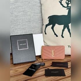 SAINT LAURENT Мини-кошелек из кожи с узором виде шариков Очень кр