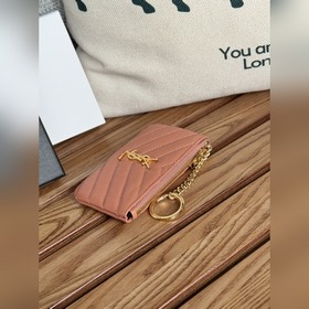 SAINT LAURENT Мини-кошелек из кожи с узором виде шариков Очень кр