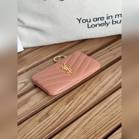 SAINT LAURENT Мини-кошелек из кожи с узором виде шариков Очень кр