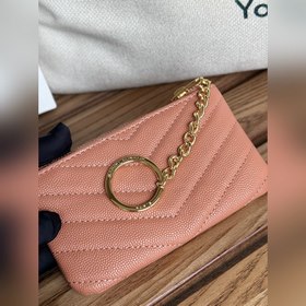 SAINT LAURENT Мини-кошелек из кожи с узором виде шариков Очень кр