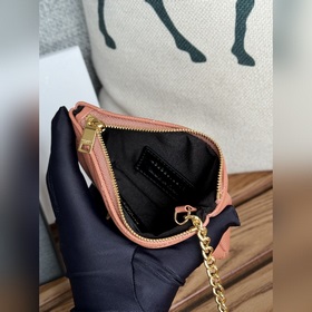 SAINT LAURENT Мини-кошелек из кожи с узором виде шариков Очень кр