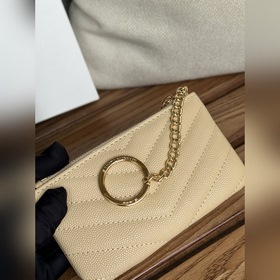 SAINT LAURENT Мини-кошелек из кожи с узором виде шариков Очень кр