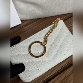 SAINT LAURENT Мини-кошелек из кожи с узором виде шариков Очень кр