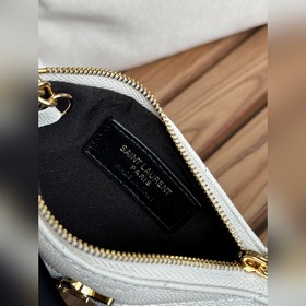 SAINT LAURENT Мини-кошелек из кожи с узором виде шариков Очень кр
