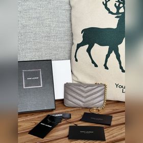 SAINT LAURENT Мини-кошелек из кожи с узором виде шариков Очень кр