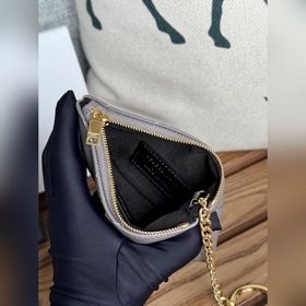 SAINT LAURENT Мини-кошелек из кожи с узором виде шариков Очень кр