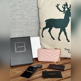 SAINT LAURENT Мини-кошелек из кожи с узором виде шариков Очень кр