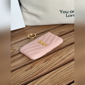 SAINT LAURENT Мини-кошелек из кожи с узором виде шариков Очень кр