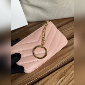 SAINT LAURENT Мини-кошелек из кожи с узором виде шариков Очень кр