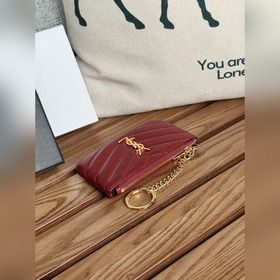 SAINT LAURENT Мини-кошелек из кожи с узором виде шариков Очень кр