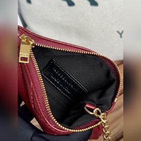 SAINT LAURENT Мини-кошелек из кожи с узором виде шариков Очень кр