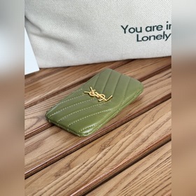 SAINT LAURENT Мини-кошелек из кожи с узором виде шариков Очень кр