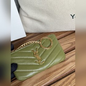 SAINT LAURENT Мини-кошелек из кожи с узором виде шариков Очень кр