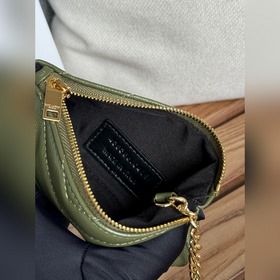 SAINT LAURENT Мини-кошелек из кожи с узором виде шариков Очень кр