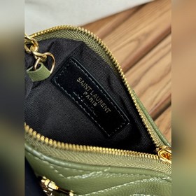 SAINT LAURENT Мини-кошелек из кожи с узором виде шариков Очень кр