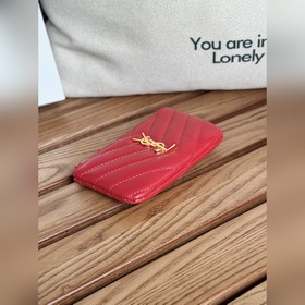 SAINT LAURENT Мини-кошелек из кожи с узором виде шариков Очень кр