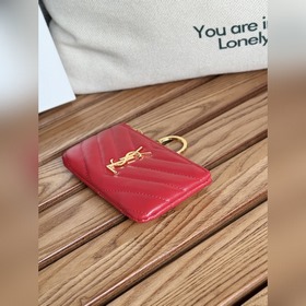 SAINT LAURENT Мини-кошелек из кожи с узором виде шариков Очень кр