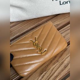 SAINT LAURENT Мини-кошелек из кожи с узором виде шариков Очень кр