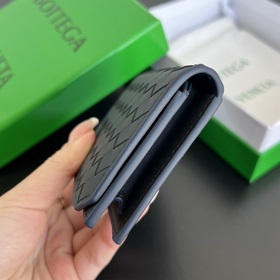 #BV Новый визитница 805825. Классическая мелкая плетеная текстура